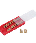 Indexable End Mill Holder NT30 FMB22 45 Milling Cutter Holder With 400R 50 22 4T 10pcs APMT1604 Inserts in red storage case