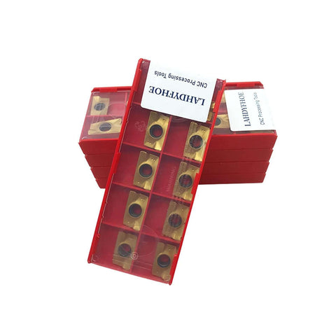 APMT1604 PDER Dual Edge Milling Inserts Pro Grade 50 Pcs CVD Carbide for Steel Finishing and Roughing