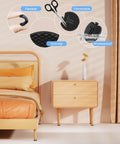 Apple Shaped Plastic Shims for Leveling 30 Pack Multi Purpose Rubber Wedges for Toilet Tables Cabinets Chairs Appliances and Outdoor Furniture No Wobble and Durable TPE Levelers for Uneven Floors