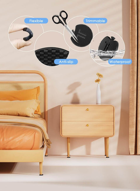 Apple Shaped Plastic Shims for Leveling 30 Pack Multi Purpose Rubber Wedges for Toilet Tables Cabinets Chairs Appliances and Outdoor Furniture No Wobble and Durable TPE Levelers for Uneven Floors