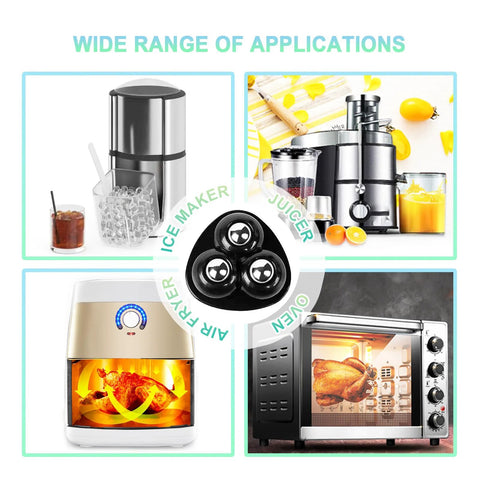 Self Adhesive Appliance Casters For Kitchen Appliances And Furniture Sliders 360 Degree Rotating Rollers For Coffee Machines Blenders Ovens And More Easy Installation On Tile Or Hardwood Floors 8 Pieces Black with ice maker, juicer, fryer, and oven applications