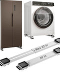 Appliance Rollers Heavy Duty 20-32in New Generation Extendable Appliance Rollers Anti Slip Mobile Washing Machine Base