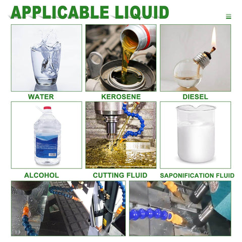 Mist Coolant Spray System For Metalworking CNC Lathes And Milling Machines, compatible with water, kerosene, diesel, alcohol, cutting fluids, and saponification fluid.