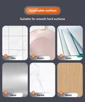 Applicable surfaces for Heavy Duty Double Sided Tape Nano Tape 1.2 Inch By 20 Feet include tiles, plastic, glass, metal, marble, wood