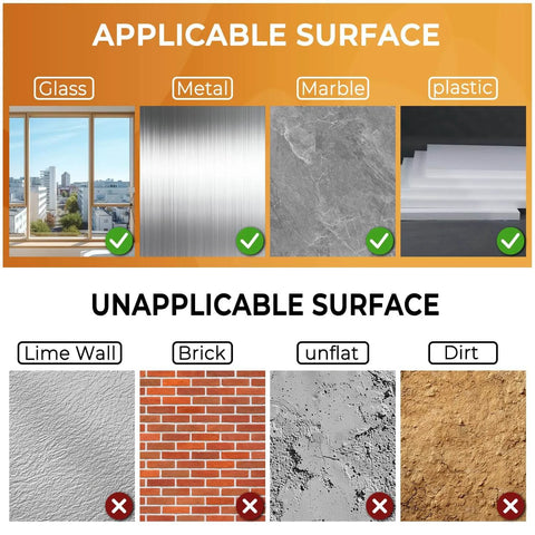 Surfaces for Thick Window Insulation for Winter Residue-Free, Heavy Duty Transparent Window Weather Sealing Tape, Weather Resistant