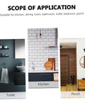 Scope of application showing 4pcs Rotating Kitchen Utensil Holder Hangers Space Saving in kitchen, toilet, and porch settings.