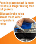 Ultra Black Maximum Oil Resistant RTV Silicone Gasket Maker applied to metal surface, promoting longer-lasting seals.