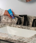 Applying Clear Silicone Sealant All-Purpose Waterproof Adhesive 2.7 Fl Oz Tube for Glass Ceramic Wood Plastic and Metal sinks