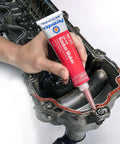 Applying Go-To High Temp Red RTV Silicone Gasket Sealant 3 Oz Tube Pack Of 12 Replaces Cut Gaskets And Forms In Place