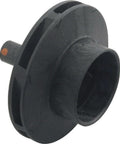 Aqua Flo Gecko Impeller, XP2, 1.0ohp/2.0thp #91694110, closed-face black impeller with round shape and 3-7/8 inch diameter