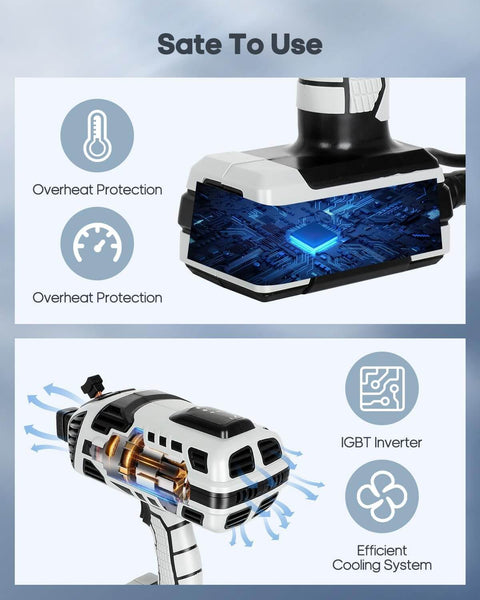 Portable Handheld Arc Welder With IGBT Inverter 110V 20-120 Amp Adjustable Output internal components and cooling system
