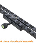 PU350 350mm Universal Long Quick Release Plate with Dual Dovetail Slide Rail and D Ring for Camera and Flash on Tripod