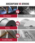 Comparison chart of ARCCAPTAIN vs others for ER4043 Aluminum Welding Wire For MIG.035 Inch Diameter 1 Pound Spool AlSi5