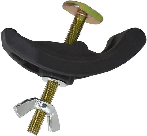 4-Piece Arcuate Press Plate Clamps For CNC Router And Drill Press, showing a single heavy-duty T-track clamp with 8mm, 10mm, 1/4 inch compatibility