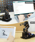 5DOF Arduino Robotic Arm Kit For AI Enabled Education Open Source STEM Engineering Projects And Robotics Learning with laptop control