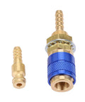 Argon Hose Fittings For MIG TIG Welder Torch With Fast Connect M6 Gas Adapter And Water Cooling Blue Color Secure Fast Connection For Welding Gas Lines