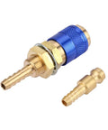 Argon Hose Fittings For MIG TIG Welder Torch With Fast Connect M6 Gas Adapter And Water Cooling Blue Color Secure Fast Connection