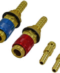 Argon Quick Connect Fittings For TIG Welding Torch QQ300 PTA DB SR WP 17 18 26 with blue and red M8 connectors