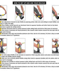 Instructions for using arm and leg massager roller for targeted myofascial release and faster recovery relieving golfer's elbow tennis elbow carpal tunnel and tendonitis portable arm forearm and leg massage roller for muscle tightness relief.