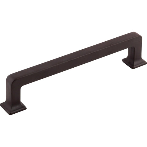 Ascendra 5-1/16 Inch Center To Center Cabinet Pull In Honey Bronze From The Transcend Series, solid metal handle, side view