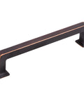 Ascendra 5-1/16 Inch Center To Center Cabinet Pull In Honey Bronze From The Transcend Series, solid metal construction