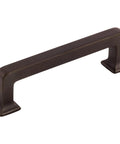 Top Knobs TK703HB Ascendra Three And Three Quarters Inch Center To Center Cabinet Pull Honey Bronze finish close-up view