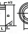 Technical diagram illustrating dimensions of ASNU40 One-Way 40x90x33 Bearing Support Required Backstop Clutch.