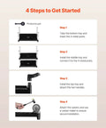 Assembly instructions for Heavy Duty 3 Tier Utility Cart With 360 Degree Swivel Wheels And Brakes, 300 Lb Load Capacity