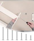 Installing cabinet with 130 Pcs M4 Machine Screws Set With Phillips Pan Washer Head For Cabinet Pulls Knobs Drawer Pulls Durable Zinc Plated Steel