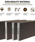 Assorted Grit Sanding Sponges Set 120 220 320 400 For Wood Metal Drywall showing high-quality material and durability
