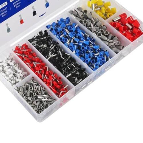 1200 Piece All In One Beefed Up Assorted Wire Ferrules Terminals Kit For AWG 22 To 10 Heavy Duty Insulated Copper Crimp Connectors