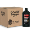 ATF Plus 4 Full Synthetic Automatic Transmission Fluid For Chrysler Mopar, 1 Quart Bottle, Pack Of Six displayed with box