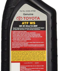 World Standard ATF WS Transmission Fluid For Lexus And Toyota Automatics 4 Pack OEM Grade bottle front view