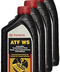 World Standard ATF WS Transmission Fluid For Lexus And Toyota Automatics 4 Pack OEM Grade Smooth Shifts And Quick Replacements