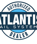 Logo of Atlantis Rail Systems, Authorized Dealer badge displayed.