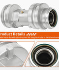 Close-up side view of Rear Axle Bearing Housing Carrier Hub For Polaris ATV Heavy Duty Replacement Fits Scrambler 400 2x4 2000 2002