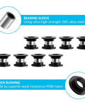 Bearing Sleeve And Shock Bushing Kits For Four Absorber ATV Suspension Fits Arctic Cat Models 250 300 375 400 500 650 700 And Bearcat 454 1996 To 2006 With 20Cr Ultrahigh Strength Bearing Sleeve Material 0604 310 0403 028