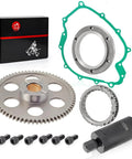 Flywheel Puller And Starter Clutch Kit With Idler Gear One Way Bearing For Grizzly 660 2003-2008 And Rhino 660 YXR660 2004-2007