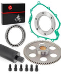 Flywheel Puller And Starter Clutch Kit With Idler Gear One Way Bearing For Grizzly 660 2003-2008 And Rhino 660 YXR660 2004-2007, OEM Replacement