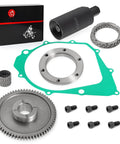 Flywheel Puller And Starter Clutch One Way Bearing Gear Kit With Gasket For 350cc ATV Quad Models Including Warrior Raptor