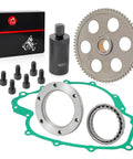 Flywheel Puller And Starter Clutch Kit With Idler Gear One Way Bearing For Grizzly 660 2003-2008 And Rhino 660 YXR660 2004-2007, OEM Replacement