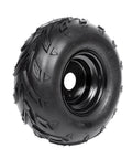 4PCS ATV Go Kart Tires and Rims Tubeless 16X8-7 Inch featuring rugged tread pattern, ideal for Go Kart Buggy ATV Mini-bikes Quad