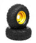 4PCS ATV Go Kart Tires and Rims Tubeless 145x70-6 Inch Front or Rear Tires with Rims for Go Kart Buggy ATV Mini-bikes