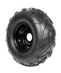 4PCS ATV Go Kart Tires and Rims Tubeless 16X8-7 Inch Front or Rear Tire with 3 mounting holes for quad bikes and mini-bikes.
