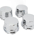4PCS ATV & Go Kart Wheel Dust Cover for 110, 125, 250, Rims - Effective Wheel Protector Optimized (Plastic Flat Head)
