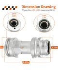 Rear Axle Bearing Housing Carrier Hub For Polaris ATV Heavy Duty Replacement Fits Scrambler dimension drawing