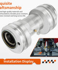 Metal Rear Axle Bearing Housing Carrier Hub For Polaris ATV Heavy Duty Replacement, showing durable construction and installation.