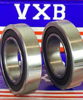 2-Pack Bearings For Honda TRX500FA FourTrax Foreman Rubi - Rear Axle, silver sealed bearings against branded packaging background