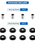 Eight Piece Shock Bushing And Four Piece Bearing Sleeve Kit 0604-310 0403-028 for Bearcat 454 ATV models, POM nylon construction
