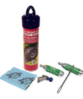 On The Go ATV Tubeless Tire Repair Kit With CO2 Inflator, Six 4-Inch Self Vulcanizing Plugs, Ready To Use Plug Kit